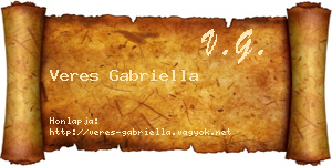 Veres Gabriella névjegykártya