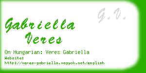 gabriella veres business card